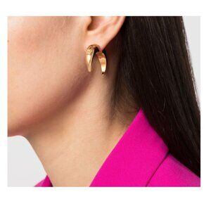 Versace Galaxy Moon Hoops Earrings